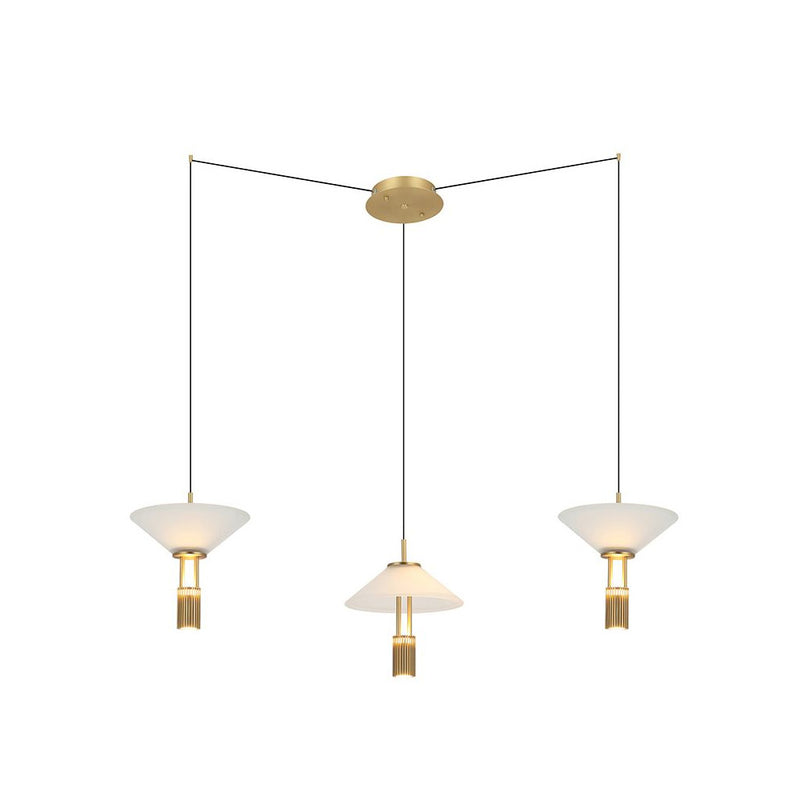 Suspension ZAMBELIS 28W Dimmable DESIGN Or Mat 23201