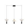 Suspension ZAMBELIS 28W Dimmable Direct/Indirect DESIGN Noir Mat