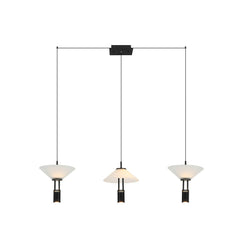 Suspension ZAMBELIS 28W Dimmable Direct/Indirect DESIGN Noir Mat