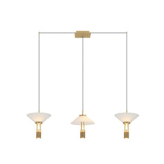 Suspension ZAMBELIS 28W Dimmable Direct/Indirect DESIGN Or Mat 23203