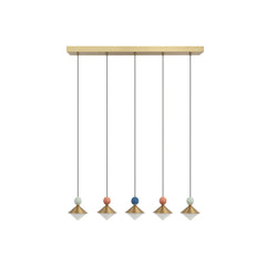 Suspension ZAMBELIS 32W Dimmable DESIGN Laiton Brosse 25103