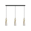 Suspension ZAMBELIS 3xE14 DESIGN Dore Sans Source 23009