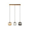 Suspension ZAMBELIS 3xE27 DESIGN Champagne et Laiton Sans Source 22074