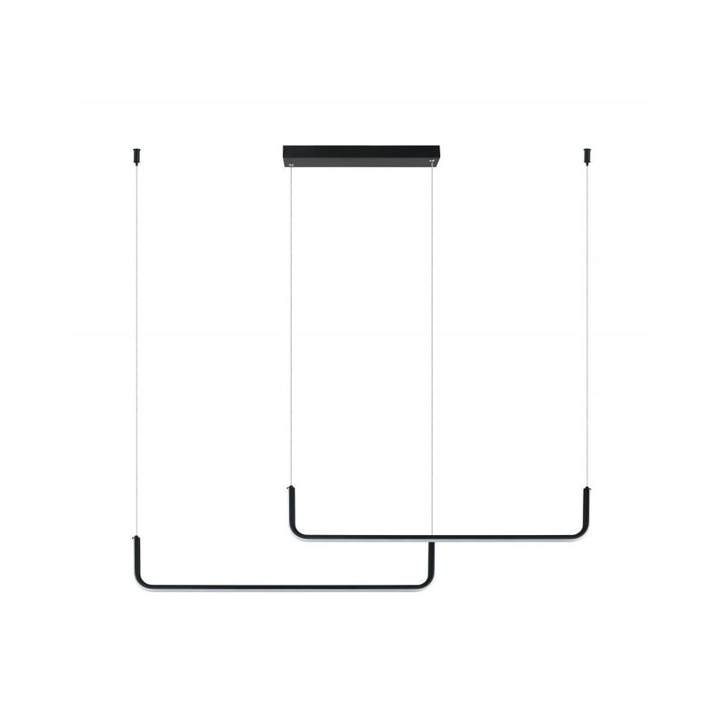 Suspension ZAMBELIS 40W Dimmable DESIGN Noir Mat 22010