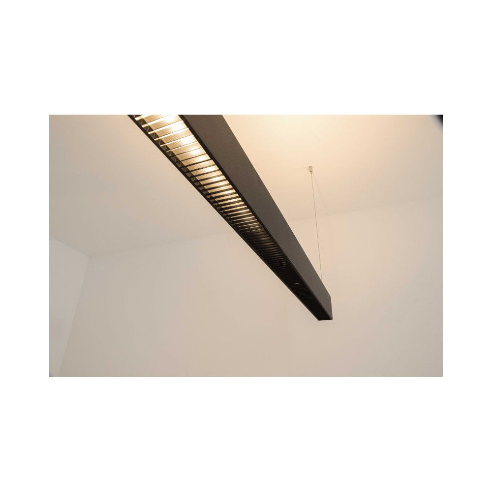 Suspension ZAMBELIS 54W/40W Direct/Indirect DESIGN Noir Sable FS