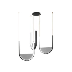 Suspension ZAMBELIS 54W Dimmable DESIGN Noir Mat 23168