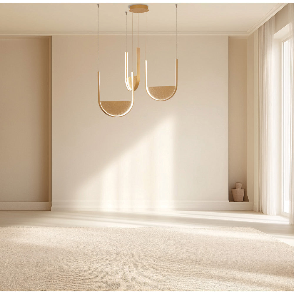 Suspension ZAMBELIS 54W Dimmable DESIGN Or Mat 23169