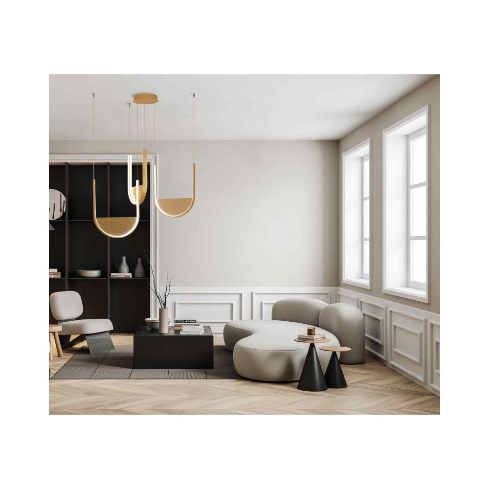 Suspension ZAMBELIS 54W Dimmable DESIGN Or Mat 23169