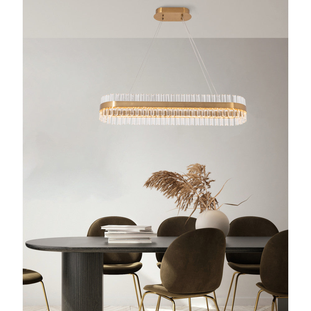 Suspension ZAMBELIS 68W Dimmable DESIGN Dore Mat 22041