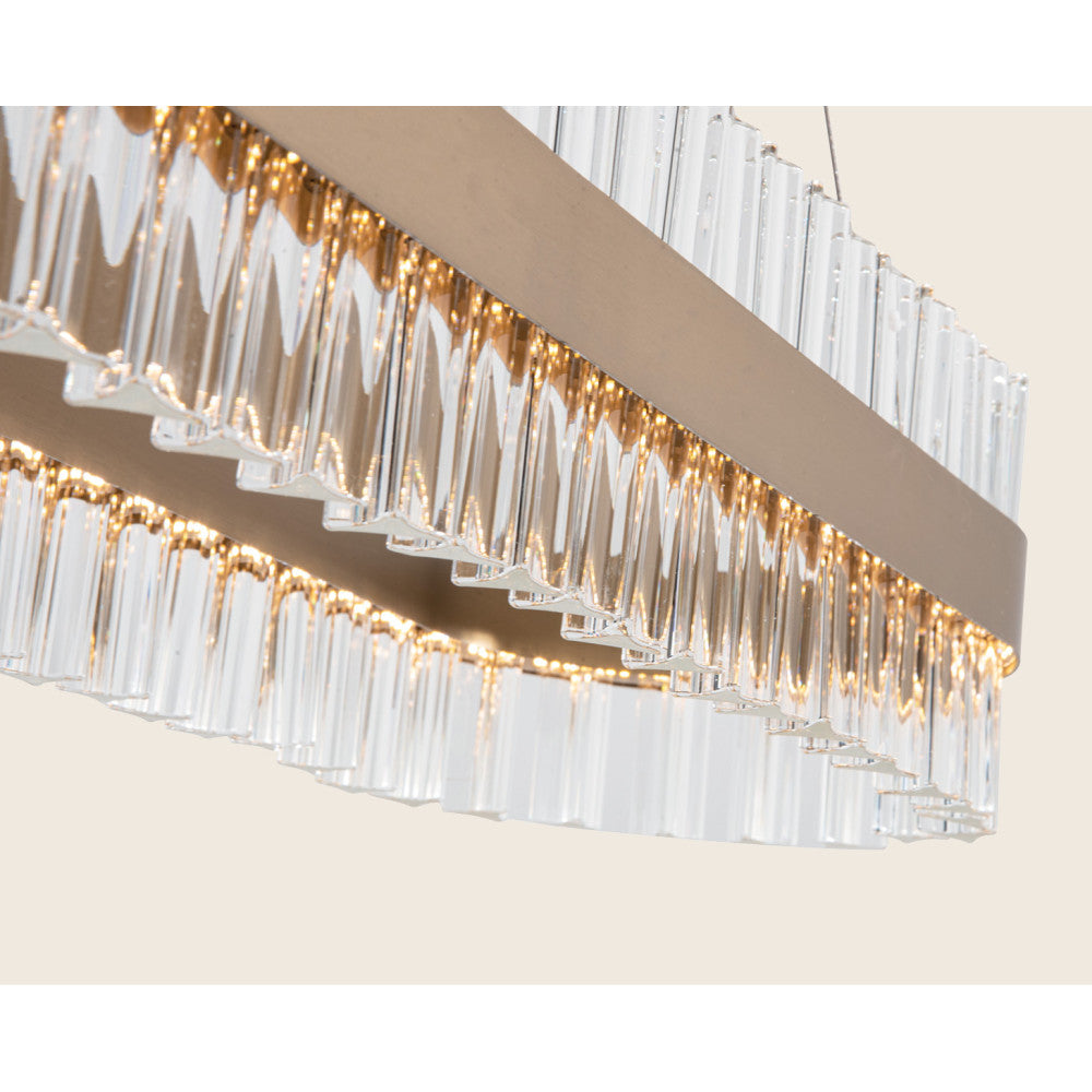 Suspension ZAMBELIS 68W Dimmable DESIGN Dore Mat 22041