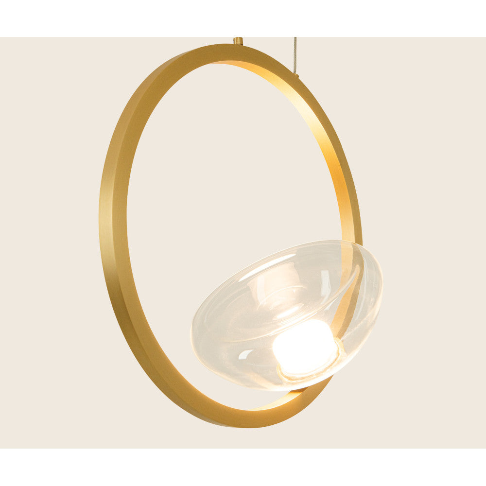 Suspension ZAMBELIS 7W Dimmable DESIGN Dore Mat 23028