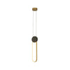 Suspension ZAMBELIS D100 13W Dimmable DESIGN Dore et Noir Mat 23100