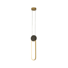 Suspension ZAMBELIS D100 13W Dimmable DESIGN Dore et Noir Mat 23100