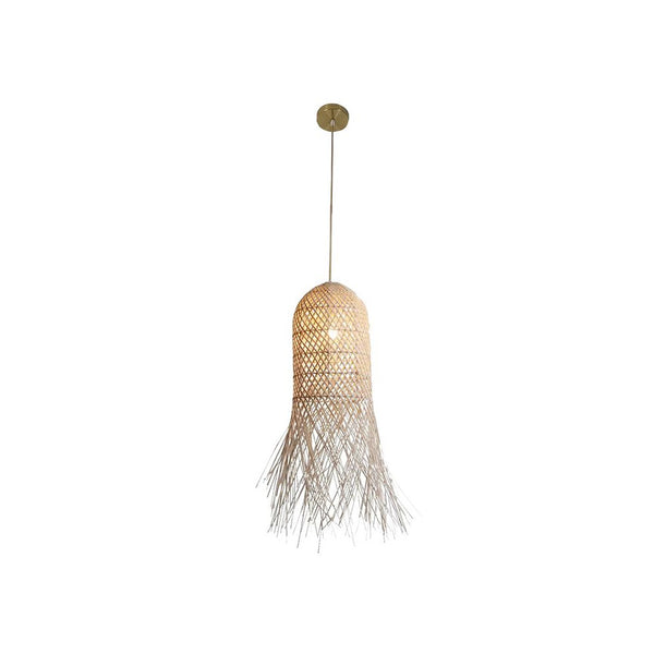 Suspension ZAMBELIS D100 E27 DESIGN Rotin Sans Source 23196