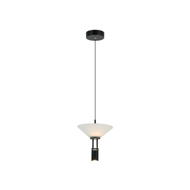 Suspension ZAMBELIS D210 10W Dimmable Direct/Indirect DESIGN Noir Mat 23198