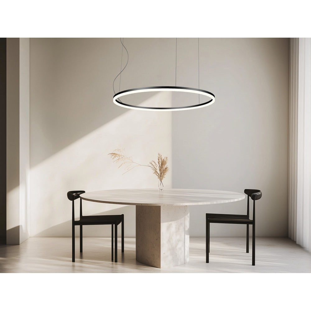 Suspension ZAMBELIS D1200 83W Dimmable DESIGN Noir Mat 20264