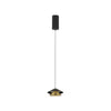 Suspension ZAMBELIS D130 9W DESIGN Noir Sable et Or Brosse 25347