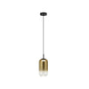 Suspension ZAMBELIS D150 12W DESIGN Noir Mat et Dore 23218