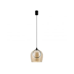 Suspension ZAMBELIS D200 6W DESIGN Champagne et Noir 23079