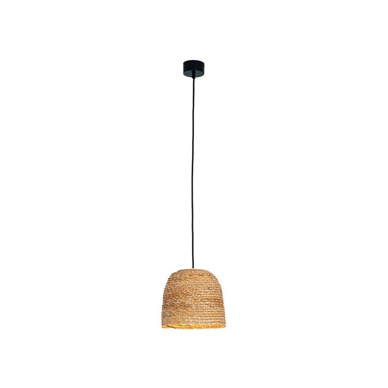Suspension ZAMBELIS D220 H200 E27 DESIGN Noir Sable et Ble Sans Source 22166