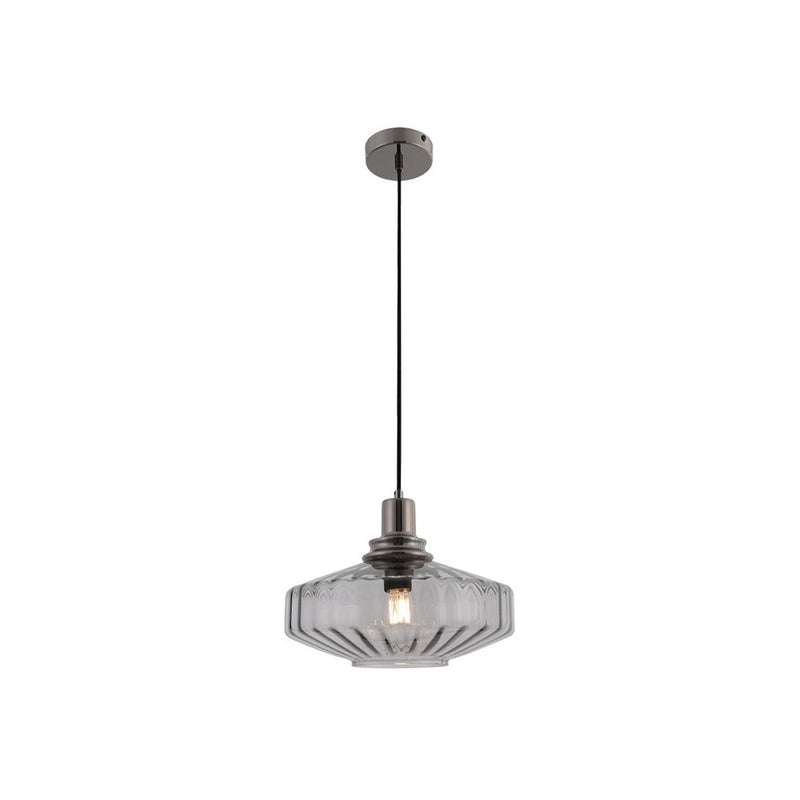 Suspension ZAMBELIS D280 E27 DESIGN Gris fonce Sans Source 23012