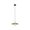 Suspension ZAMBELIS D285 G9 DESIGN Vert Olive et Noir Sans Source 2597