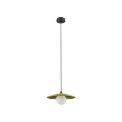 Suspension ZAMBELIS D285 G9 DESIGN Vert Olive et Noir Sans Source 2597