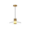 Suspension ZAMBELIS D300 10W Dimmable DESIGN Laiton Brosse et Verre 25141