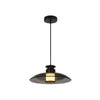 Suspension ZAMBELIS D300 10W Dimmable DESIGN Noir Sable et Verre Fume 25142