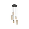 Suspension ZAMBELIS D300 20W Dimmable DESIGN Champagne et Noir Sable 2534
