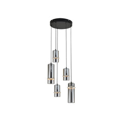 Suspension ZAMBELIS D300 20W Dimmable DESIGN Verre Fume et Noir Sable 2535