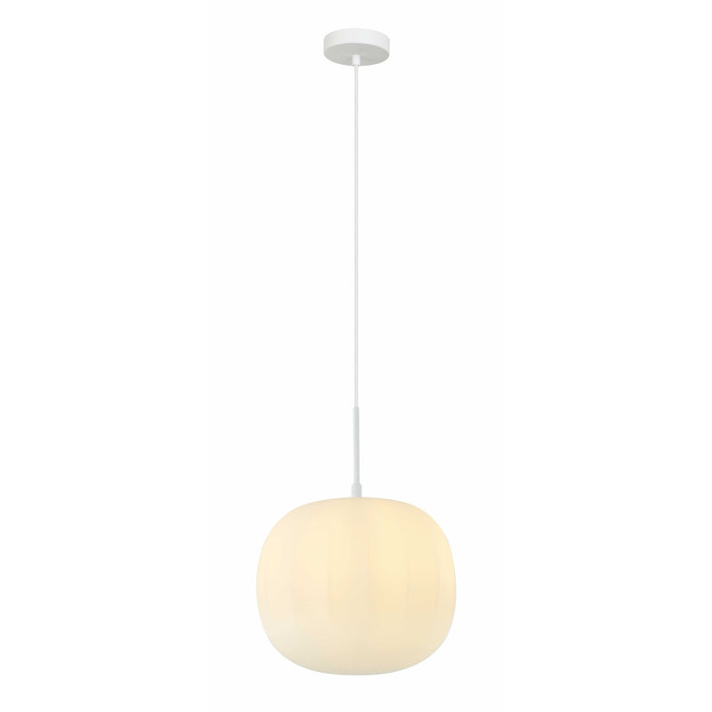 Suspension ZAMBELIS D300 E27 DESIGN Blanc Mat Sans Source 20125
