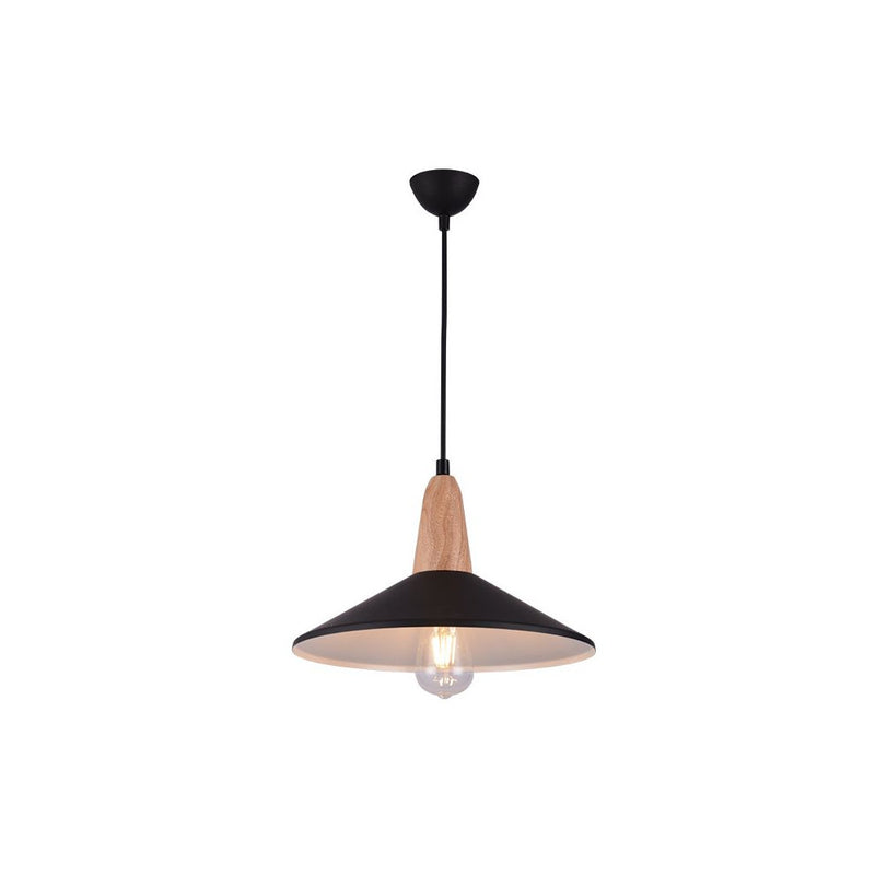 Suspension ZAMBELIS D330 E27 DESIGN Noir Mat Sans Source 180085