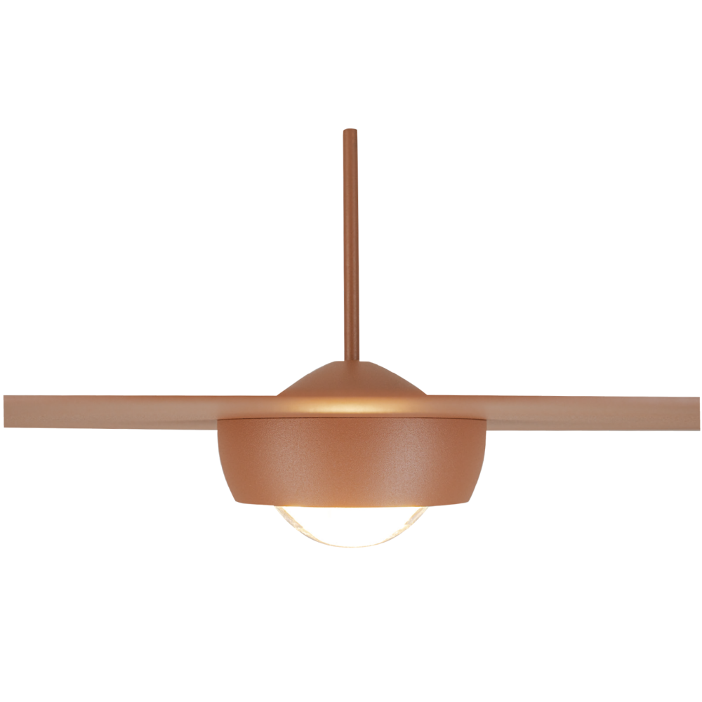 Suspension ZAMBELIS D350 21W Dimmable DESIGN Rouge Brique Sable 2586