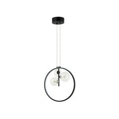 Suspension ZAMBELIS D400 20W+3xG9 DESIGN Noir Sable Sans Source 22064
