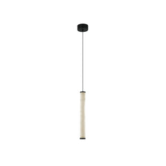Suspension ZAMBELIS D45 15W Dimmable DESIGN Albatre Blanc et Noir Sable 2540