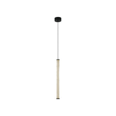 Suspension ZAMBELIS D45 20W Dimmable DESIGN Albatre Blanc et Noir Sable 2541