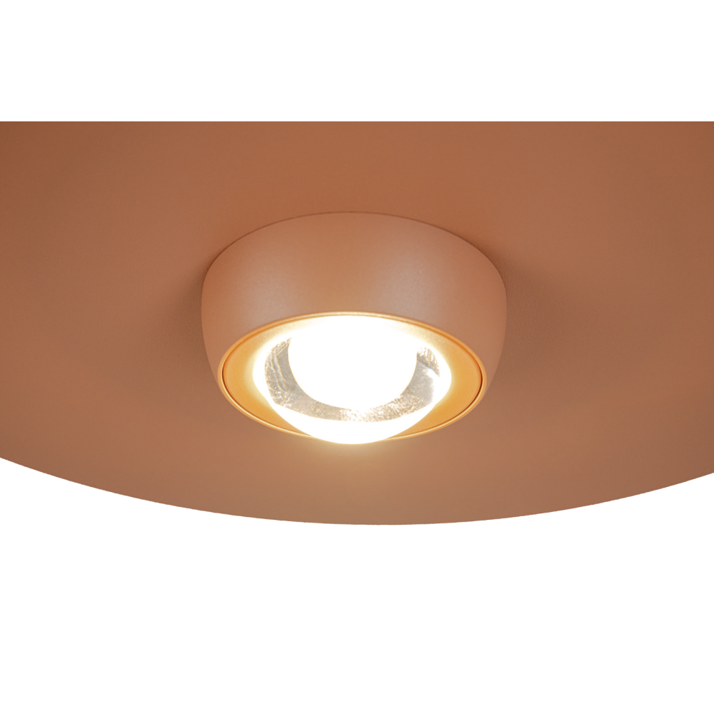 Suspension ZAMBELIS D550 21W Dimmable DESIGN Rouge Brique Sable 2588
