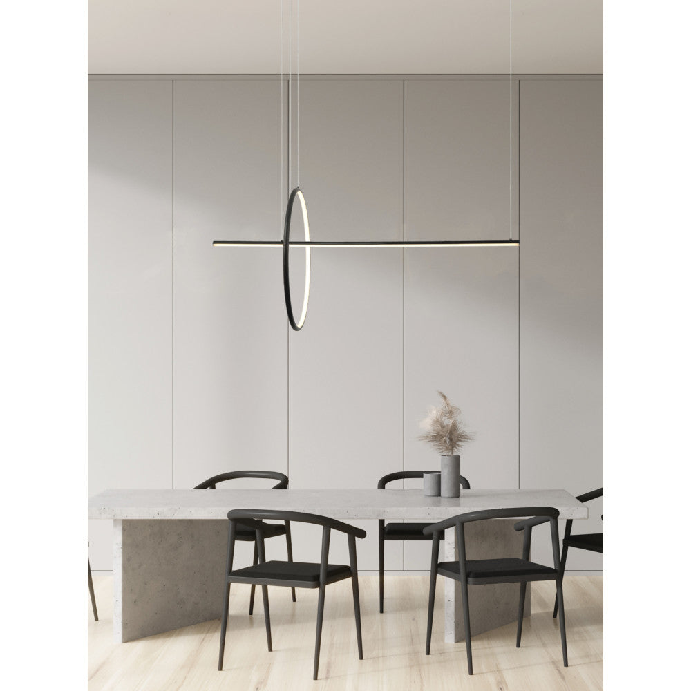 Suspension ZAMBELIS D555 41W Dimmable DESIGN Noir Mat 20128