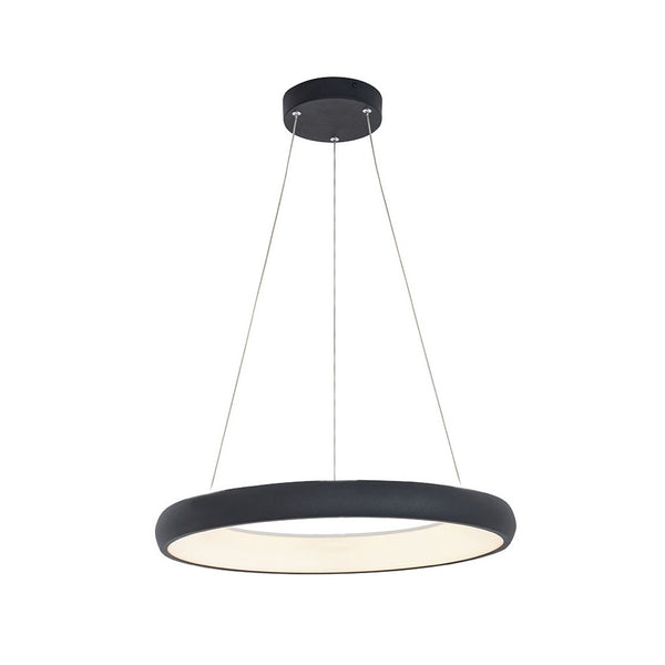 Suspension ZAMBELIS D600 50W Dimmable DESIGN Noir Sable 2052