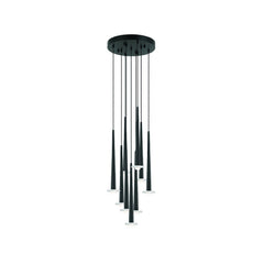 Suspension ZAMBELIS D70 25W DESIGN Noir Sable et Marbre Blanc 22113