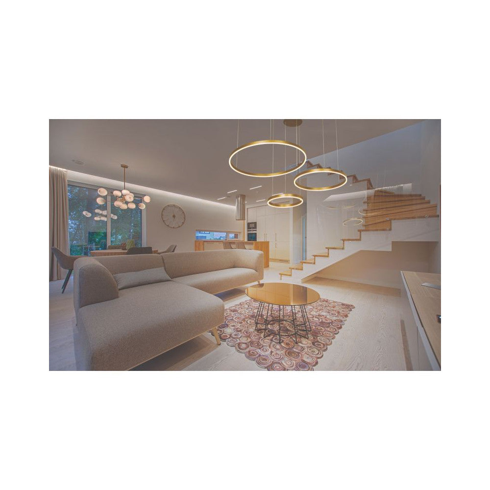 Suspension ZAMBELIS D800 126W Dimmable DESIGN Or Brosse 1956-D
