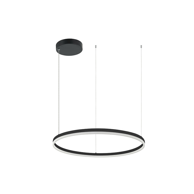 Suspension ZAMBELIS D800 55W 4000K Dimmable DESIGN Noir Mat FS