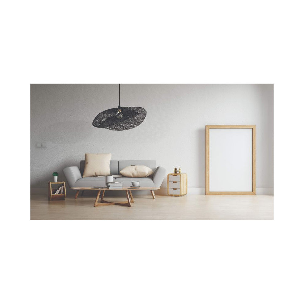 Suspension ZAMBELIS E27 DESIGN Noir Sans Source 19108