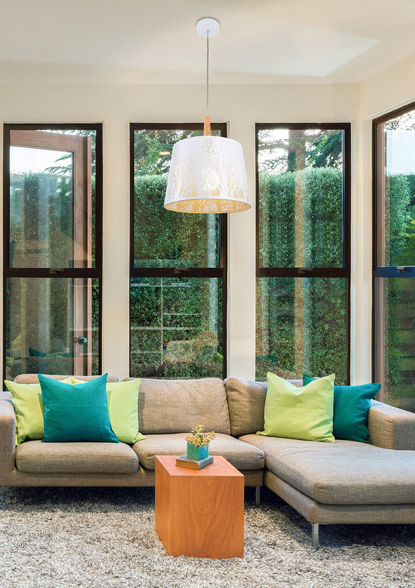 Lantern white pendant light