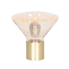 Brass bedside lamp