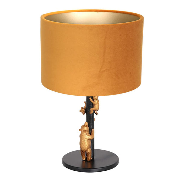 Animals Table Lamp Black-Velvet Gold