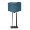 Metal Table Lamp Velvet Lampshade