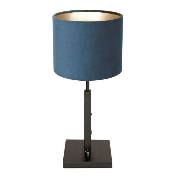 Elegant Blue Velvet Table Lamp