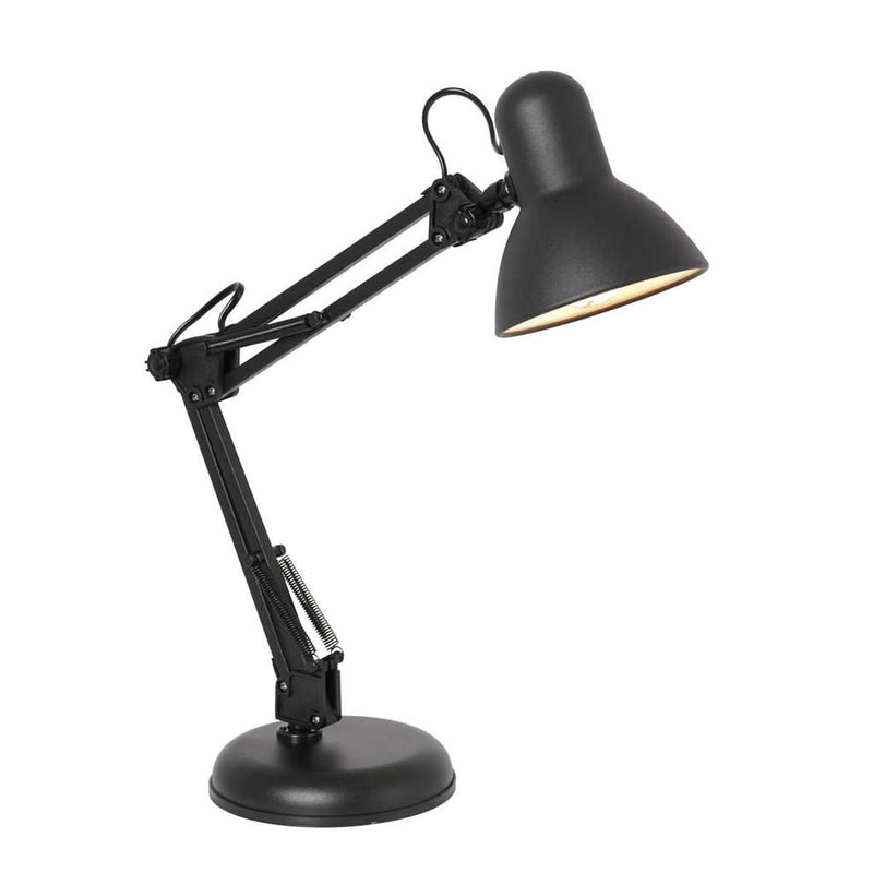Adjustable Black Metal Table Lamp